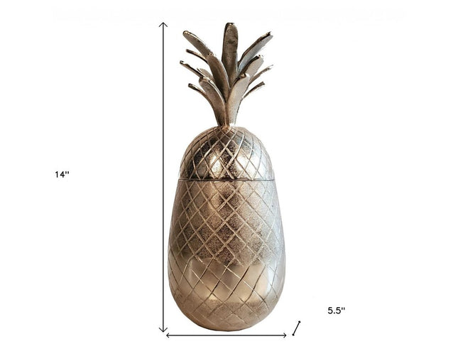 Pineapple Storage Aluminium Decor