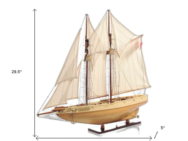 Bluenose Model In Light Brown Finish