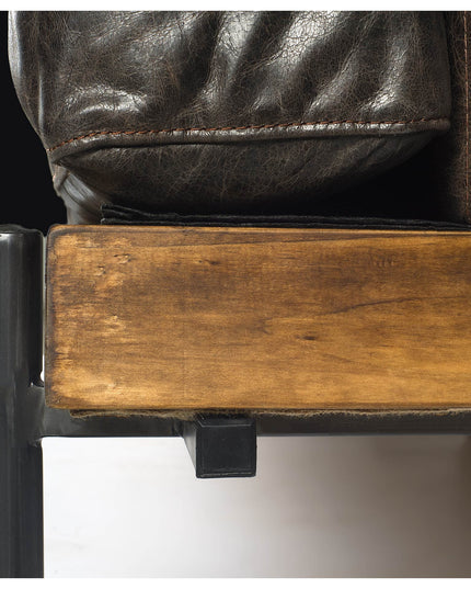 72" White Rustic Six Step Wood Ladder Shelf