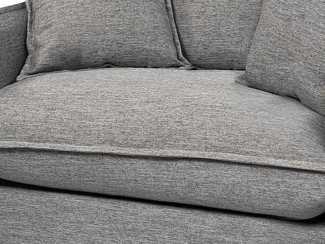 42" Gray Linen Arm Chair