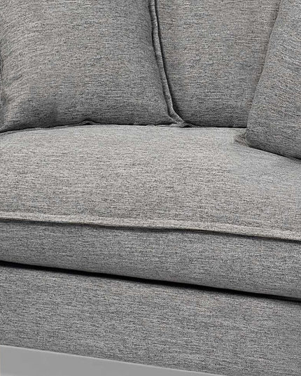 42" Gray Linen Arm Chair