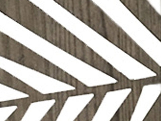 67" Gray Solid WoodFolding Three Panel Screen Room Divider