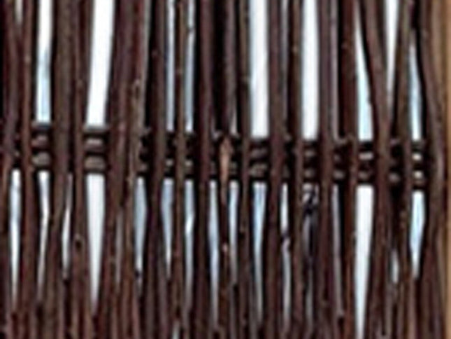 71" Brown Solid Wood Folding Three Panel Screen Room Divider