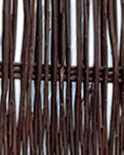 71" Brown Solid Wood Folding Three Panel Screen Room Divider