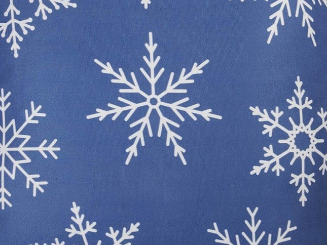 Set Of Two Blue 18" Holiday Snowflakes Throw Pillow Covers