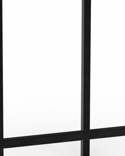 25" Brown and Black Solid Wood and Iron Backless Counter Height Bar Chair