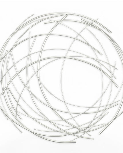 26" X 26" Silver Metal Circle