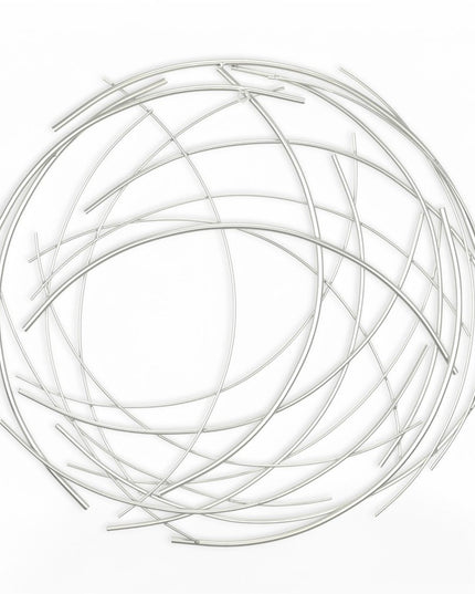 26" X 26" Silver Metal Circle