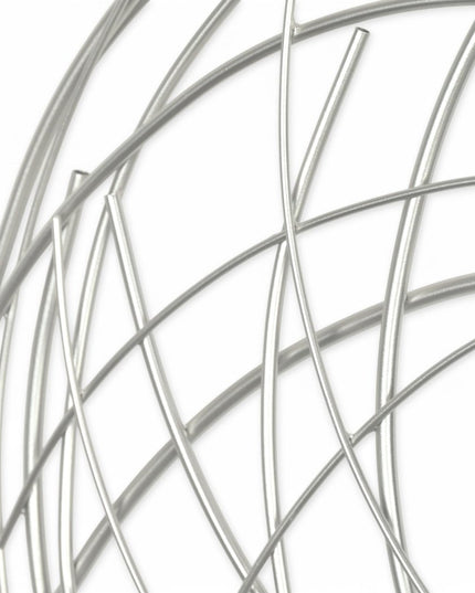 26" X 26" Silver Metal Circle