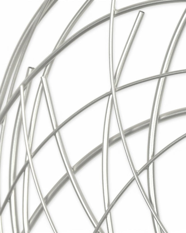 26" X 26" Silver Metal Circle