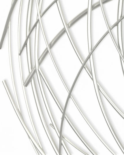 26" X 26" Silver Metal Circle