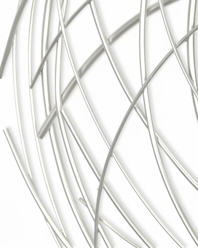 26" X 26" Silver Metal Circle