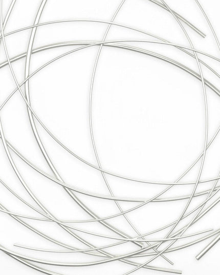 26" X 26" Silver Metal Circle