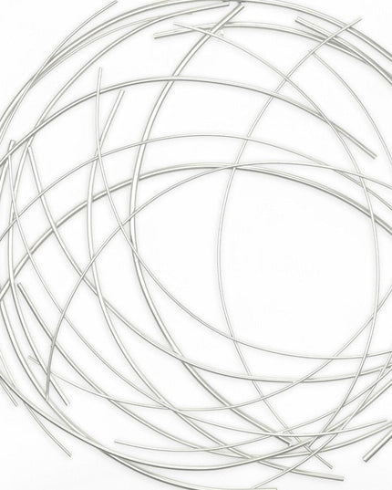 26" X 26" Silver Metal Circle
