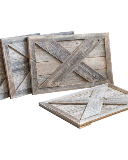 19" Natural Weathered Gray Christmas Tree Collar