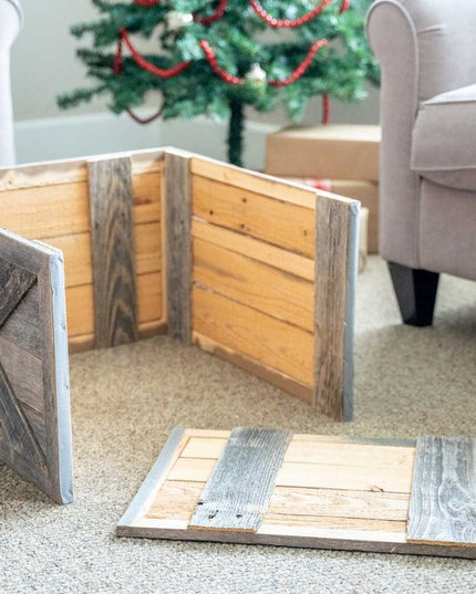 19" Natural Weathered Gray Christmas Tree Collar