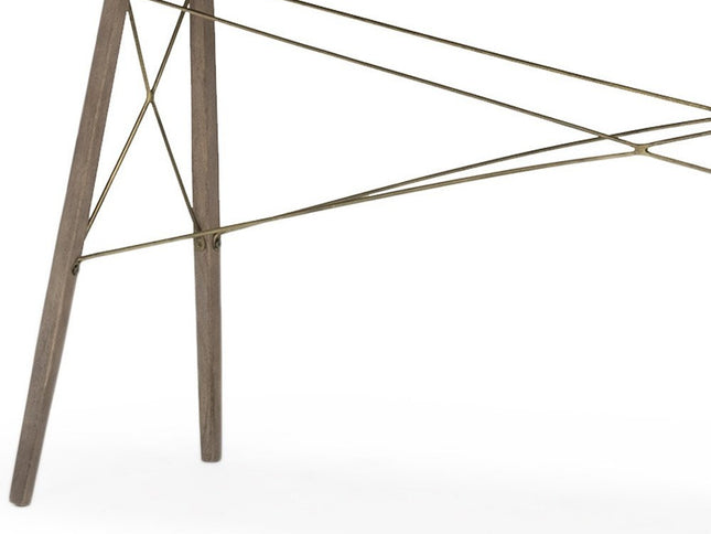 66" Brown Solid Wood Console Table