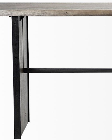 16" Brown Solid Wood Solid Console Table