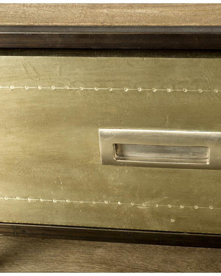 15" Brown Solid Wood Console Table