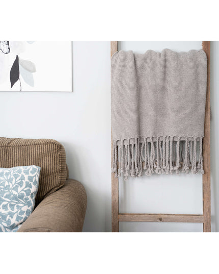 65" X 17" Gray Wood Hanging Dimensional Sculpture