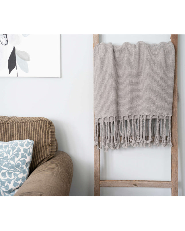 65" X 17" Gray Wood Hanging Dimensional Sculpture