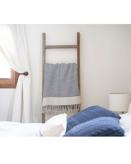 72" X 18" Gray Wood Hanging Dimensional Sculpture