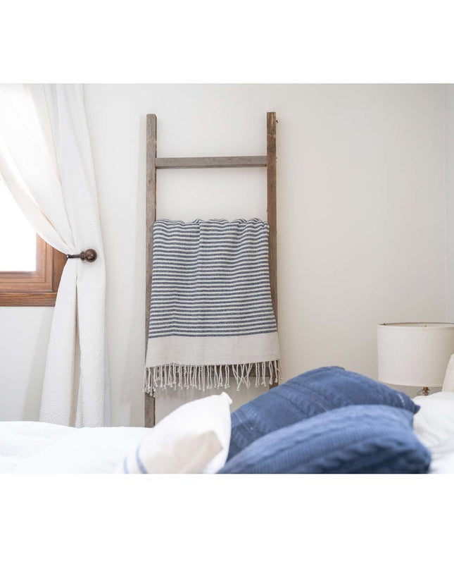 72" X 18" Gray Wood Hanging Dimensional Sculpture