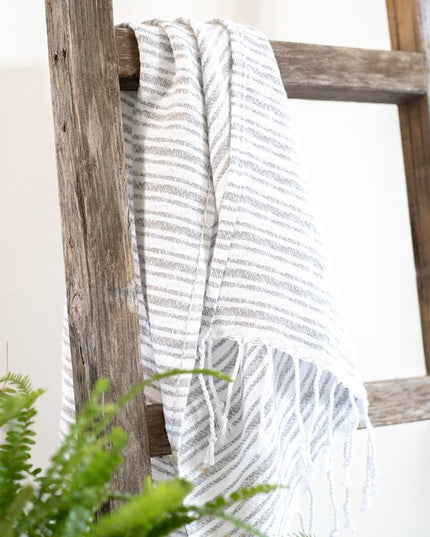 72" X 18" Gray Wood Hanging Dimensional Sculpture