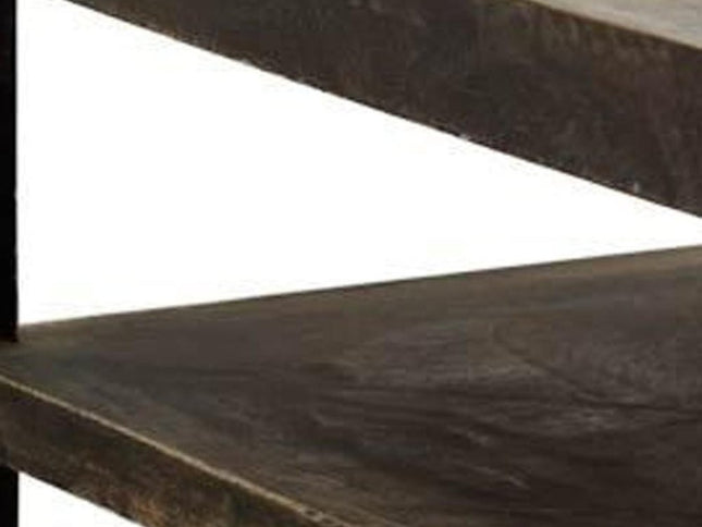 22" Brown Solid Wood Square End Table