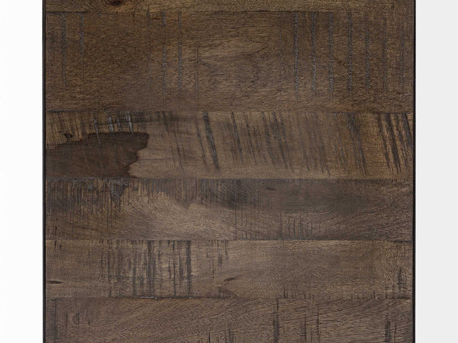 23" Brown Solid Wood Square End Table