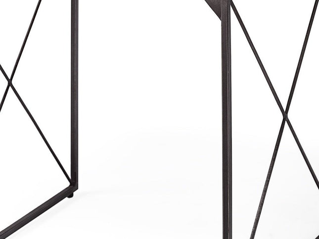 23" Brown Solid Wood Square End Table