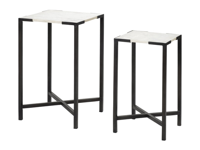 24" Marble End Table