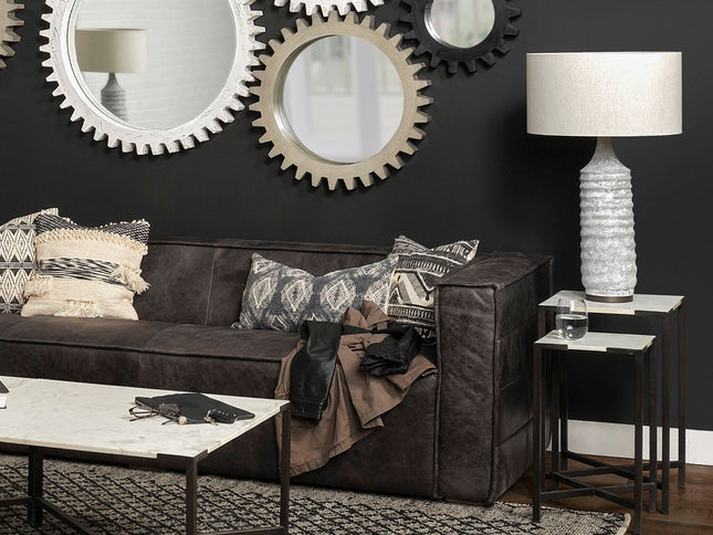 24" Marble End Table