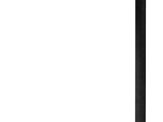 27" Black And White Marble Round End Table