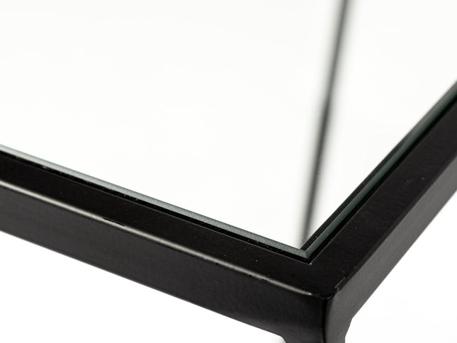 10" Clear Glass Frame Console Table