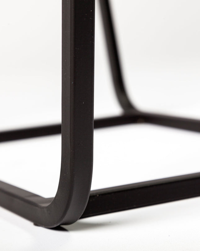 10" Clear Glass Frame Console Table