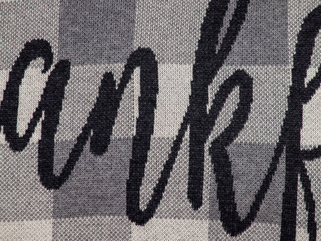 Thankful Buffalo Plaid Lumbar Throw Pillow