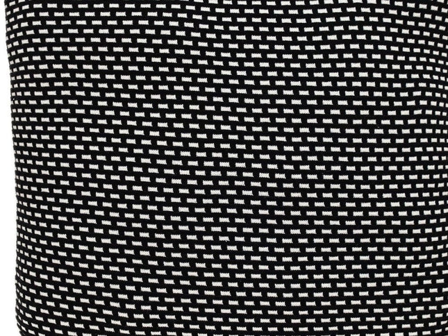 Super Black And White Check Throw Pillow