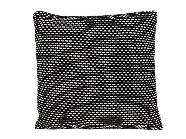 Super Black And White Check Throw Pillow