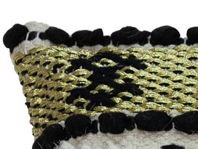 Shaggy Woven Throw Pillow