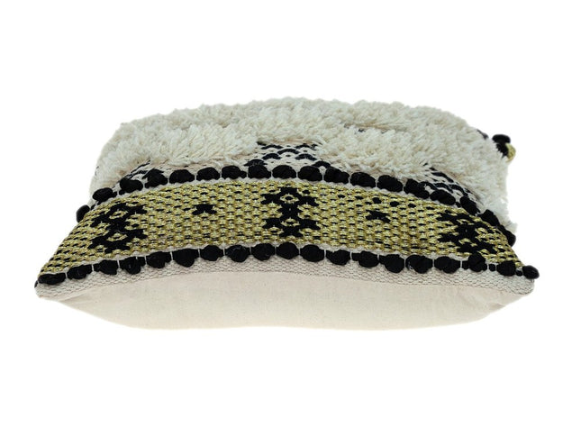 Shaggy Woven Throw Pillow