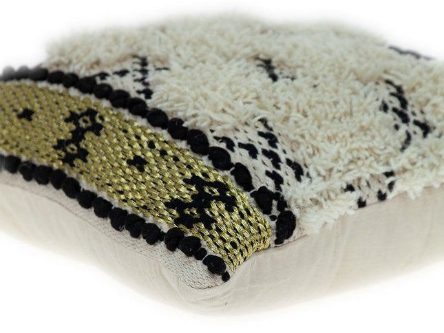 Shaggy Woven Throw Pillow