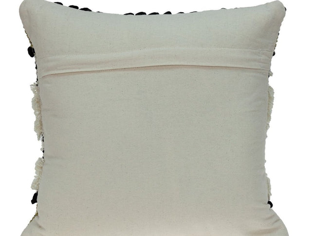 Shaggy Woven Throw Pillow