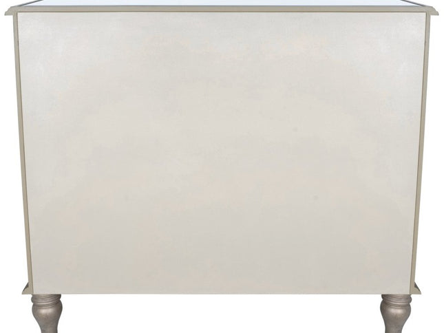 Rectangle Mirrored Three Drawer Console Storage Chest