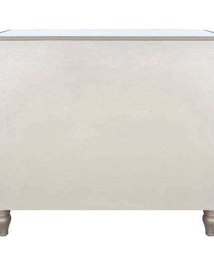 Rectangle Mirrored Three Drawer Console Storage Chest