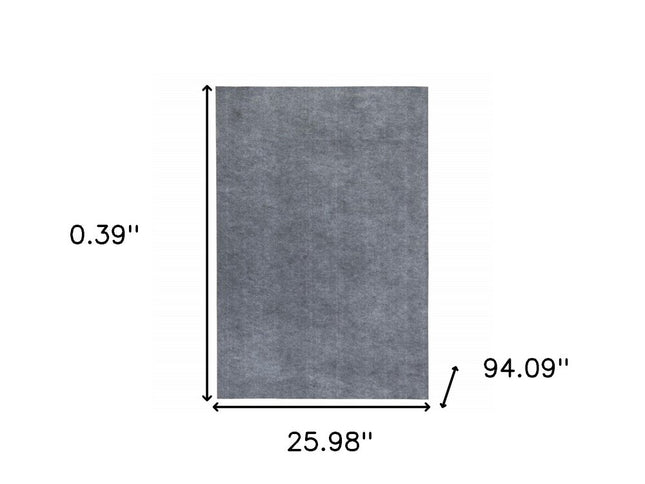 2' x 8' Gray Non Slip Rug Pad