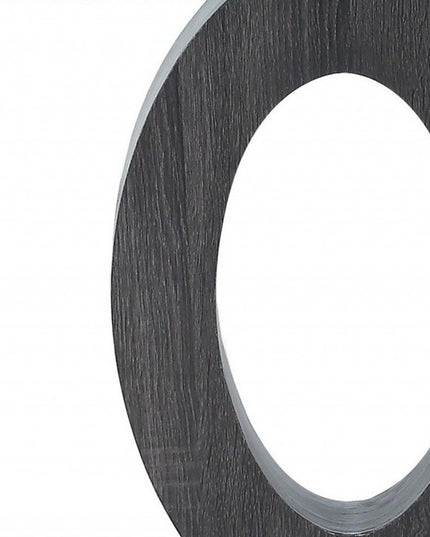 20" White, Grey And Clear Glass Oval End Table