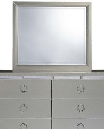 58" Silver Solid Wood Six Drawer Double Dresser