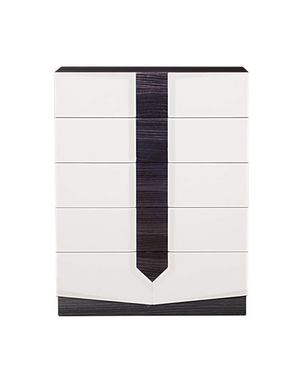 White And Grey Chest With 5 Drawer