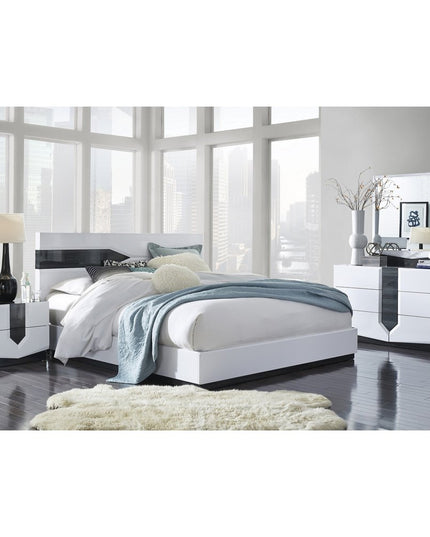 White And Grey Chest With 5 Drawer